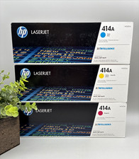 HP 414A Toner Cartidges Cyan W2021A/Yellow W2022A/Magenta W2023A/ M454 MFP M479