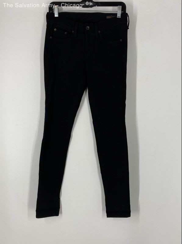 Rag & Bone Womens Black Denim Dark Wash 5-Pocket Design Skinny Jeans Size 26