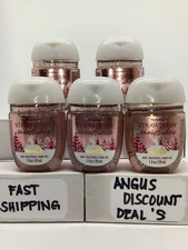 Bath & Body Works Strawberry Snowflakes Anti-Bac Hand Sanitizer Gel 1 Oz, 5 Pcs