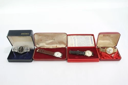 Mechanical Vintage Watches Seiko Rone UNTESTED x 4
