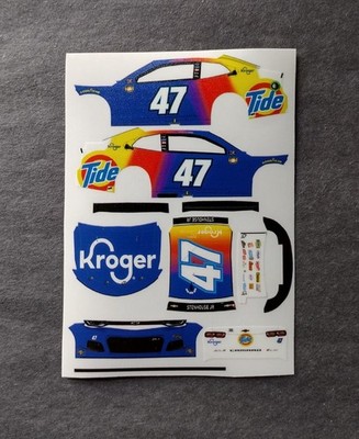 2021 Custom Ricky Stenhouse #47 Tide Throwback 1/64 Peel & Stick Decals