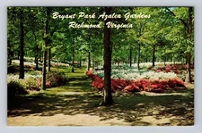 Richmond VA-Virginia, Bryant Park Azalea Gardens, Antique Vintage Postcard