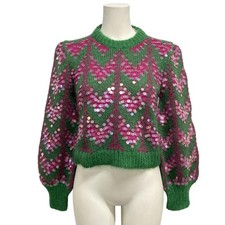 GUCCI - 713233 Green Pink Multi Outer fabric moheya, nylon Women's Sweater