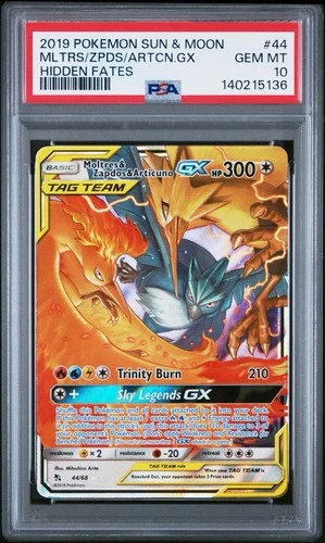 2019 Pokemon Sun & Moon Hidden Fates #44 MLTRS/ZPDS/ARTCN.GX PSA 10 Gem Mint