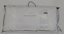 SAATVA LATEX PILLOW KING Sz 18x34 ORGANIC COTTON Luxury STANDARD LOFT 185.00
