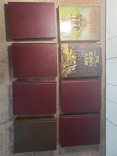 Vintage Britannica YEARBOOK OF SCIENCE AND THE FUTURE 1973-1980 8 Volumes Books - Picture 6 of 13