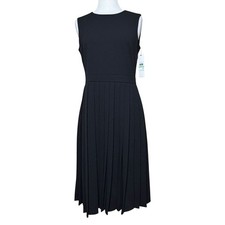 Calvin Klein Solid Black Dress New With Tag Size 8