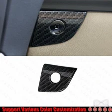 For Ford Edge 2015-2021 ABS Carbon Fiber Co-Pilot Storage Box Handle Cover Trim