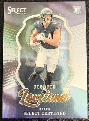 2025 Panini Select - Select Certified Rookies Colston Loveland #6 (RC)