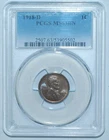 1918 D PCGS MS63BN Brown Lincoln Wheat Cent