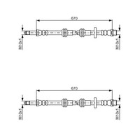 2X Bosch BremsschlÄUche Vorne Passend FÜR Audi A6 A7 Links+Rechts