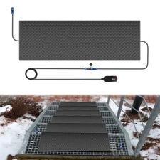 Heated Anti-Slip Rubber Snow Melting Mats for Walkways/Stairs for Snow Removal