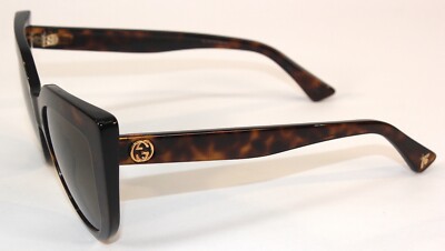 Gucci GG0165S Cat Eye Sunglasses • Tortoise • 53•18•145  display picture 1