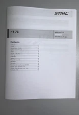 HT 73 HT73 Stihl Pole Saw Illustrated Parts Diagram List  Manual