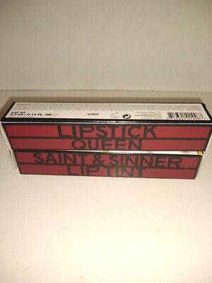2 Lipstick Queen Saint Sinner Lip Tint Shade Wine New In Box