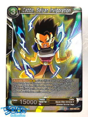 Dragon Ball Super TCG Cabba,Saiyan Invigoration DB2099 UC Foil Divine Multiverse