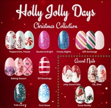 ☃️🎄HOLIDAYS Color Street Christmas 100% Nail Polish Strip Glitter WINTER 🎅🏻❄️