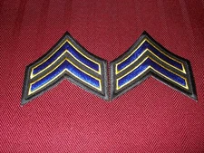 California Highway Patrol Corporal Chevron Patches (2) 