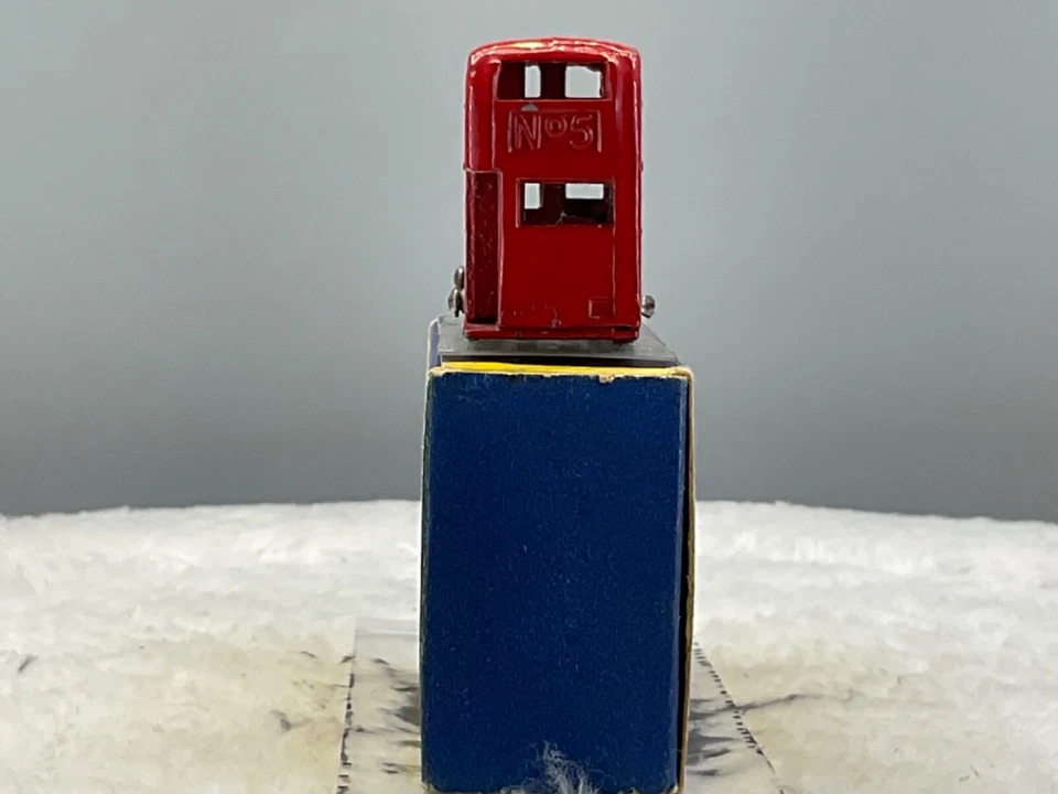 1950's Moko Matchbox#5A ônibus de Londres, N, Estado perfeito na CAIXA DE ROTEIRO Todos originais N.O.S - Imagem 3 de 4
