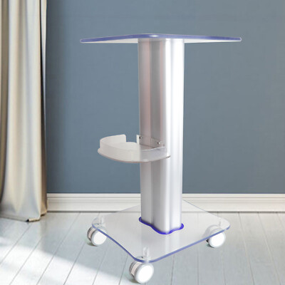 Beauty Salon Trolley Wheel Stand Storage Acrylic Salon Pedestal SPA Rolling Cart