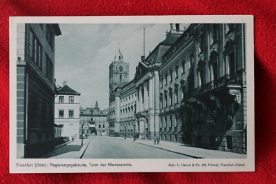 31133 Ak Frankfurt Or Regierungsgebäude, Tower Der Marienkirche, To 1930