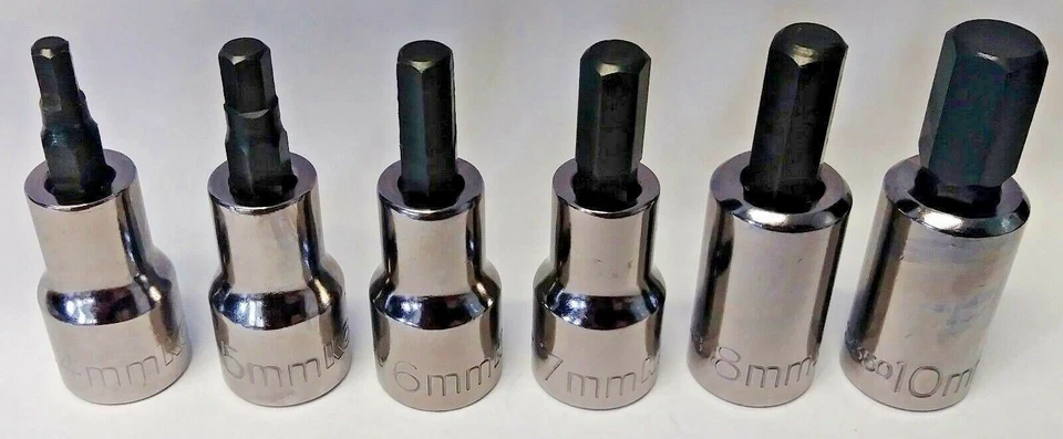 Kobalt 22348 6 Piece Metric 3/8" Drive Hex Socket Bit Set USA - Image 2 of 3