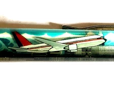 Denver Floaty Pen Moving Airplane Mile High City Skyline Mountains Vintage