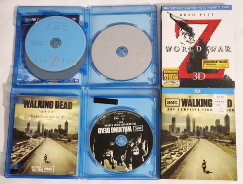 World War Z 3D, Walking Dead Season 1 Bluray, Hot Fuzz & Shaun Of The Dead DVD - Picture 5 of 6
