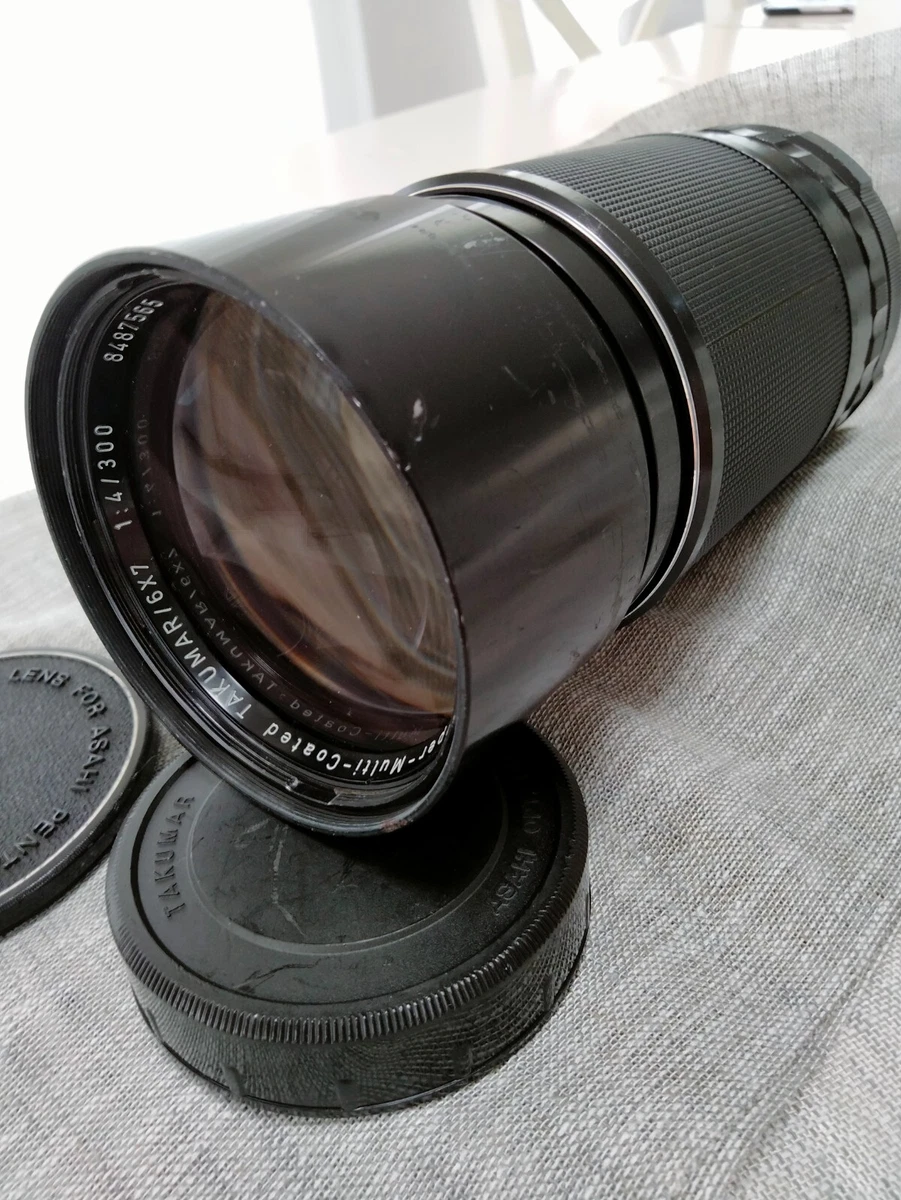 Super-Multi-Coated TAKUMAR 6×7 300mm F4 M42 Mount Zoom Lens From Japan By  DHL