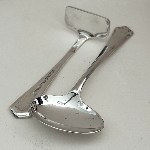 Antiguo juego de cuchara empujadora alimentadora de bebé EPNS juego de plata England R&D Ltd - Imagen 10 de 15