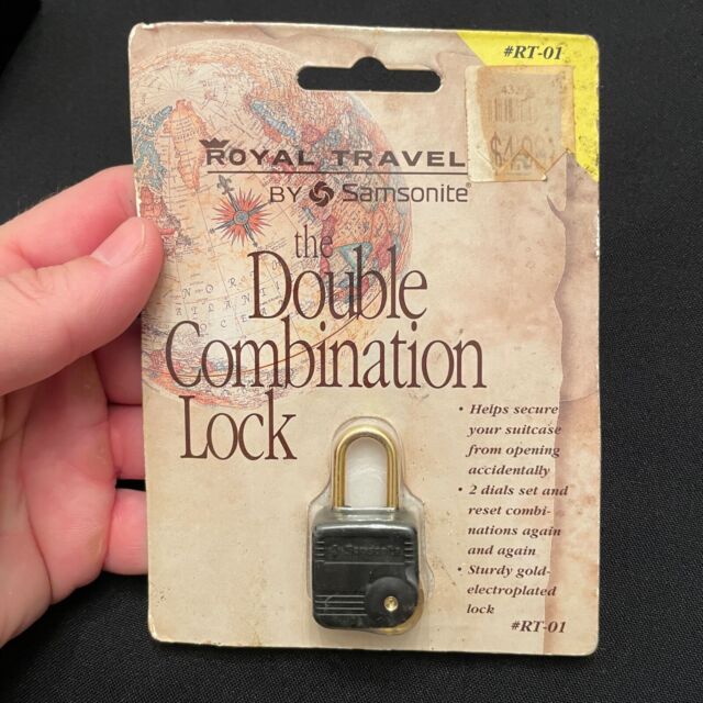 New Samsonite Royal Traveller The Double Combination Mini Padlock Lock Luggage