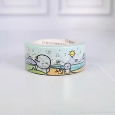 Silver The Four Seasons 18mm Scenic Washi Tape ~ The Coffee Monsterz Co TCMC