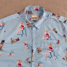 RSVLTS x The Sandlot Shirt Men 3XL Blue Wendy Peffercorn Beast Short Sleeve NWOT