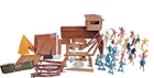 Vintage MARX Fort Apache Tin US Calvary Playset with Figures