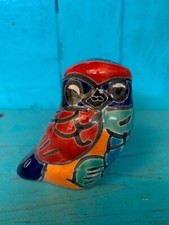 Authentic Hand-Painted Talavera Ceramic Mini Owl Figurine 27539