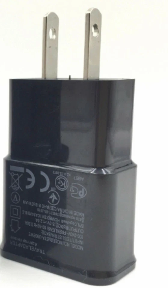 Adaptador de corriente doméstico enchufe cargador de pared USB 10x 2A para Samsung Android LG HTC negro Foto 2 de 2