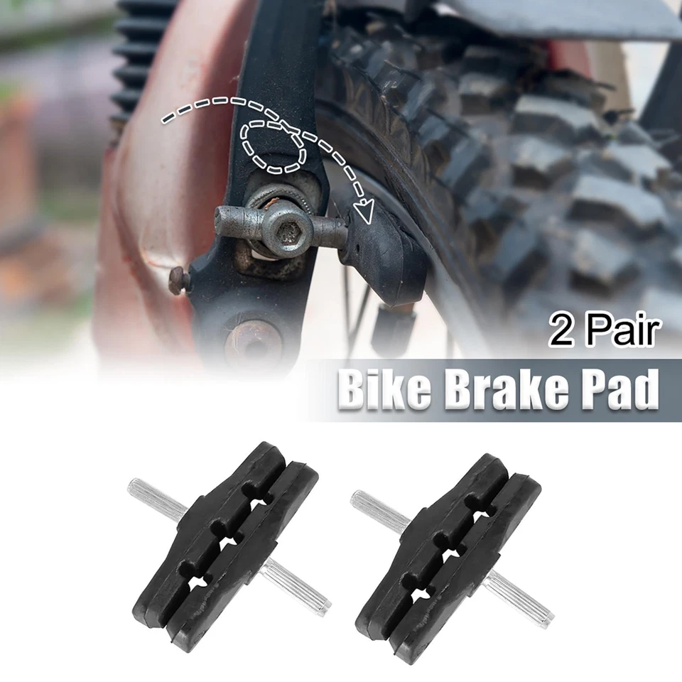 2 pares de pastillas de freno voladizas para bicicleta poste sin rosca bicicleta de montaña MTB 70 mm Foto 3 de 4