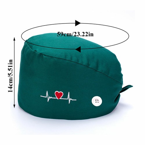 Unisex Nurse Doctor Hat Surgical Scrub Cap Medical Dentist Teeth Dental Cap UK - Picture 28 of 111