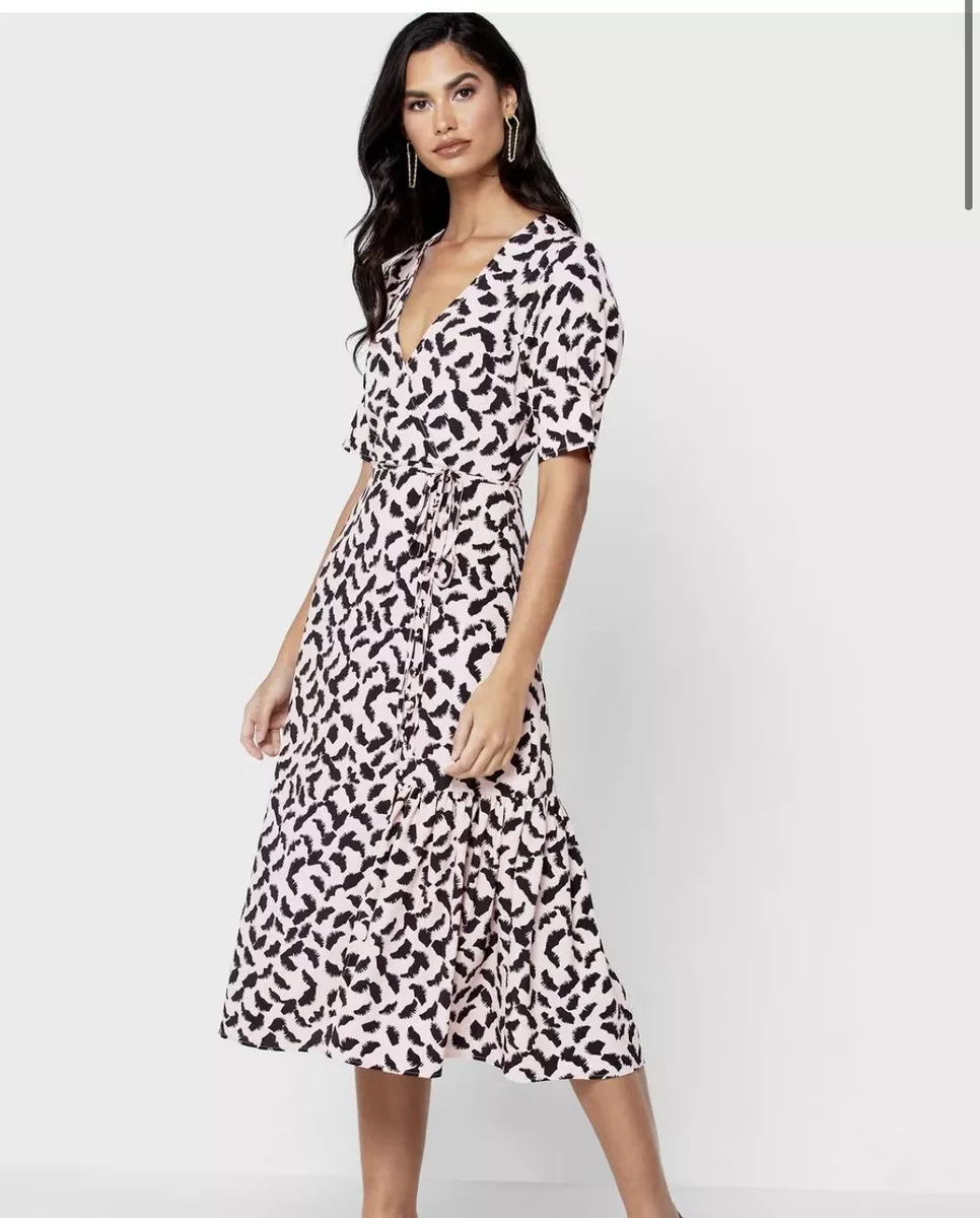 Printed button hotsell midi dress topshop