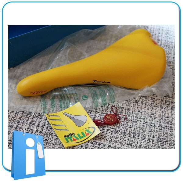 Nos Rare Sillin Selle Italia Flite Titane Jaune Rétro Vintage 1997