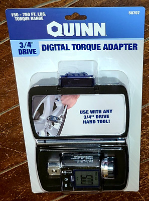 QUINN 3/4'' Drive Digital Torque Adapter -Range From 150 to 750 ft lbs- #58707