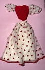 Vintage 1983 Mattel Barbie Doll Loving You Red Heart Skirt & Top #7072