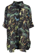 GUCCI BLACK SILK SHIRT IT 46 UK 14