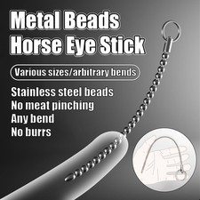 Stainless Steel Penis Plug Bead Dilator Set Silicone Urethral Sounding Stretcher