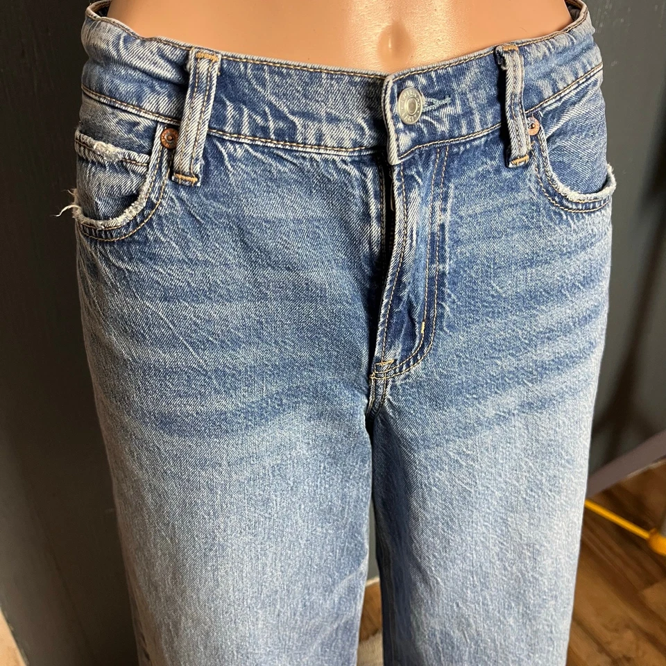 American Eagle Strigid Ultra Wide Leg Jeans 4 Baggy Western - Image 3 of 4