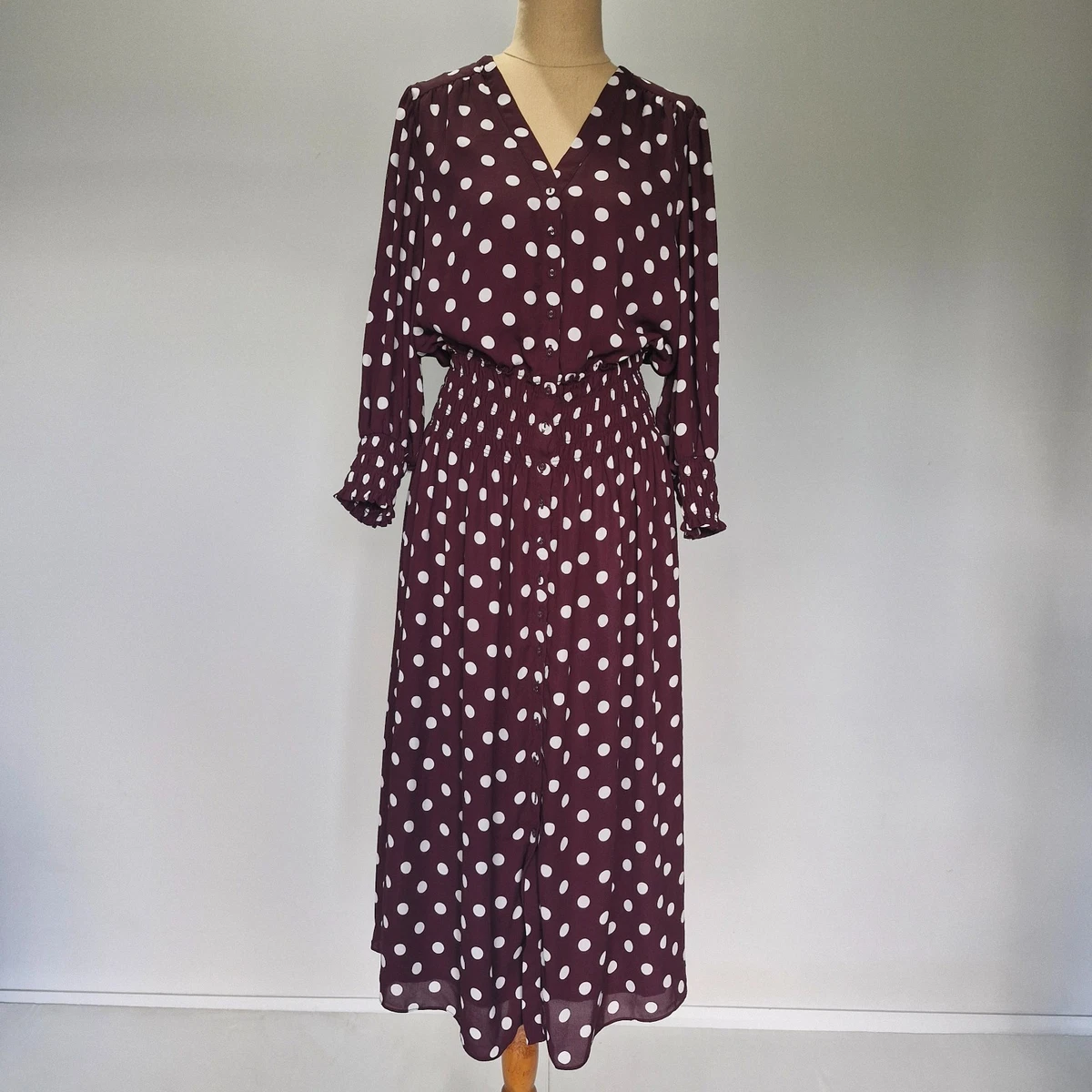 witchery burgundy dress Buy Print Georgette Sleeve Dress in Burgundy | Witchery