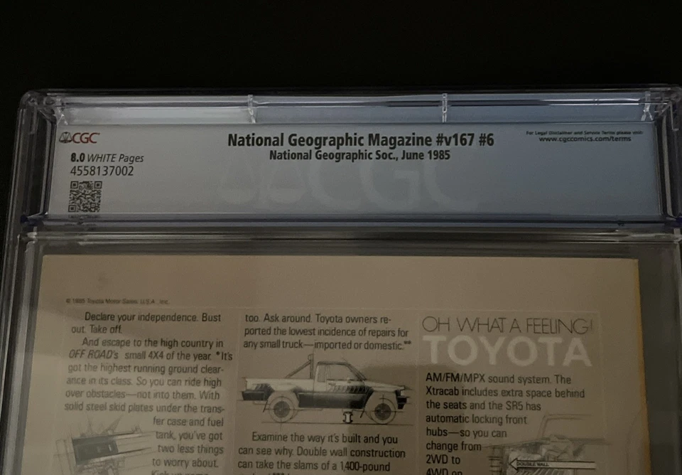 National Geographic Magazine June 1985 Vol 167, No. 6, Afghan Refugee CGC 8.0 - Image 4 of 4