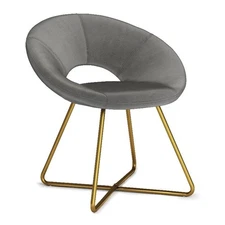 Barrett Accent Chair - 24 inch Wide Upholstered Velvet Mid-Century Modern Acc...