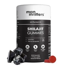 Man Matters Pure Himalayan Shilajit/Shilajeet Gummies with 75% Fulvic Acid