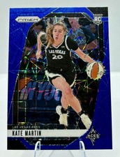 2024 Panini Prizm WNBA Kate Martin #126 Blue Velocity Prizm (RC)